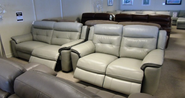 Miami electric recliner 3 seater and 2 seater   £2499 grey  (SWANSEA SUPERSTORE)