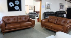 CADIZ 2.5 seater and 2 seater tan £1799 (SWANSEA SUPERSTORE) - Click for more details