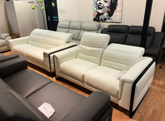 EMMINENCE ELECTRIC RECLINER 3 SEATER AND 2 SEATER WHITE £1999 (SWANSEA  SUPERSTORE) - Click for more details