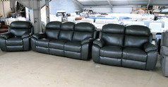 BARCELONA  ELECTRIC RECLINER 3 SEATER, 2 SEATER AND CHAIR ANTHRACITE £2499 (SWANSEA SUPERSTORE) - Click for more details