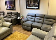 ORLANDO LARGE ELECTRIC RECLINER 3 SEATER AND 2 SEATER ELEPHANT GREY £2499 (SWANSEA SUPERSTORE) - Click for more details
