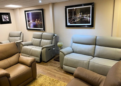 BRISBANE ELECTRIC RECLINER 3 SEATER, 2 SEATER AND CHAIR GREY £1999 (SWANSEA SUPERSTORE) - Click for more details