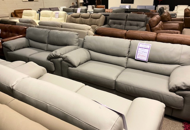 TREVISO 3 SEAETER AND 2 SEATER STONE £1499 (SWANSEA SUPERSTORE)