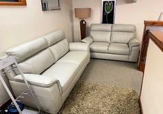VIOLINO STONE LEATHER 3 SEATER AND 2 SEATER £1299 (SWANSEA SUPERSTORE) - Click for more details