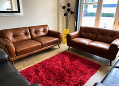 CADIZ  3 SEATER AND 2 SEATER VINTAGE TAN £1799 (SWANSEA SUPERSTORE) - Click for more details