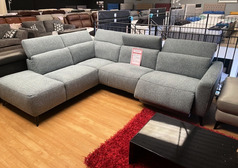 ALBANY ELECTRIC RECLINER CORNER SUITE GREY £1149 (SWANSEA SUPERSTORE) - Click for more details