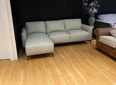 GUSTAV CHAISE SOFA LIGHT GREY £1299 (SWANSEA SUPERSTORE) - Click for more details