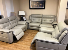 MIAMI ELECTRIC RECLINER 3 SEATER, 2 SEATER  AND  POWER CHAIR GREY £2499 (SWANSEA  SUPERSTORE) - Click for more details