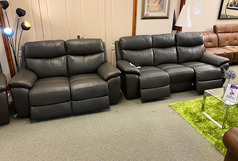 DAVENPORT  ELECTRIC RECLINER 3 SEATER AND 2 SEATER DARK GREY £2199 (SWANSEA SUPERSTORE) - Click for more details