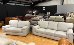 CALAIS 3 SEATER AND 2 SEATER LIGHT GREY £1799 (SWANSEA SUPERSTORE) - Click for more details