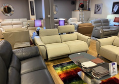 SACA ELECTRIC RECLINER 3 SEATER AND STATIC 2 SEATER IVORY £3799 (SWANSEA SUPERSTORE) - Click for more details