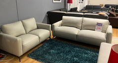 GUSTAV 3 SEATER AND 2 SEATER STONE £1999 (SWANSEA SUPETSORE) - Click for more details