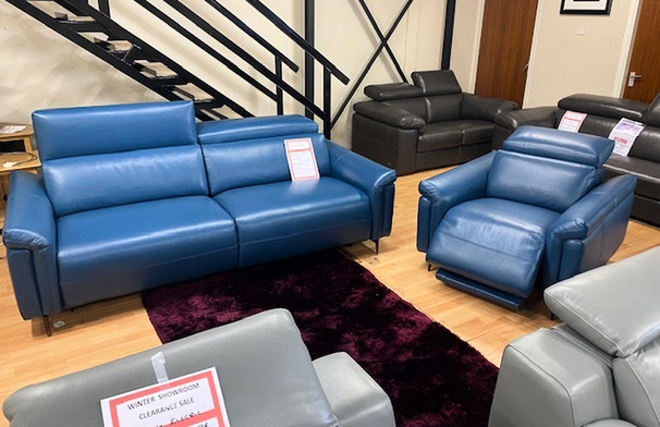 GENOA ELECTRIC RECLINER 3 SEATER AND POWER CHAIR £1799 (SWANSEA SUPERSTORE)