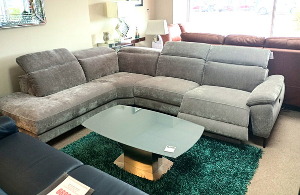 SANTOS ELECTRIC RECLINER CORNER SUITE GREY £1149 (SWANSEA SUPERSTORE)