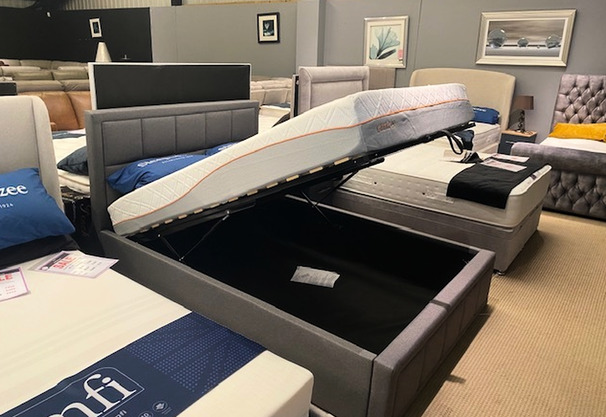 SWEET DREAMS DOUBLE OTTOMAN BED FRAME GREY £349 (SWANSEA SUPERSTORE)