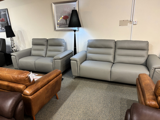 PRATO 3 SEATER AND 2 SEATER MID GREY £2499 (SWANSEA SUPERSTORE)
